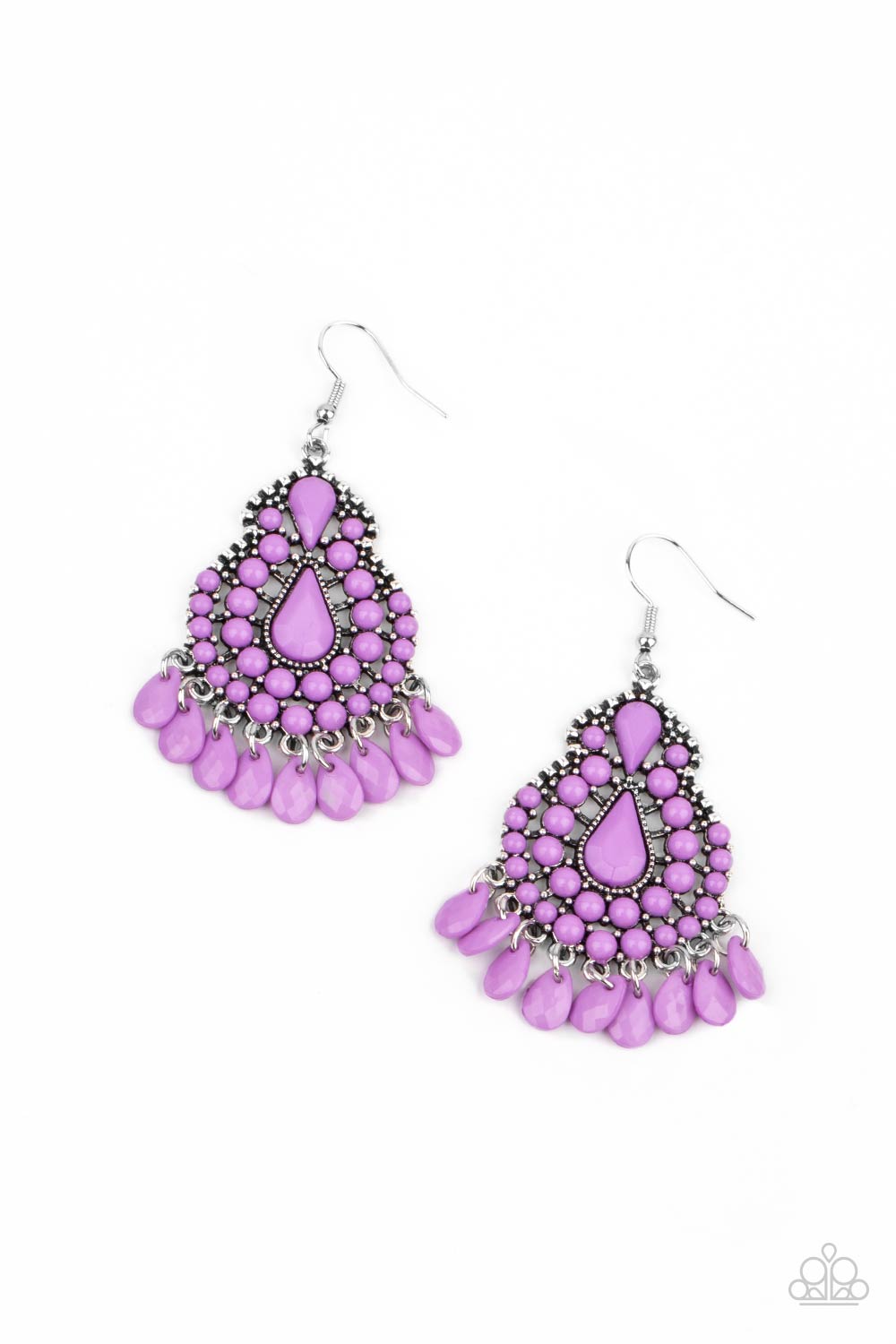 Paparazzi Persian Posh - Purple Earrings