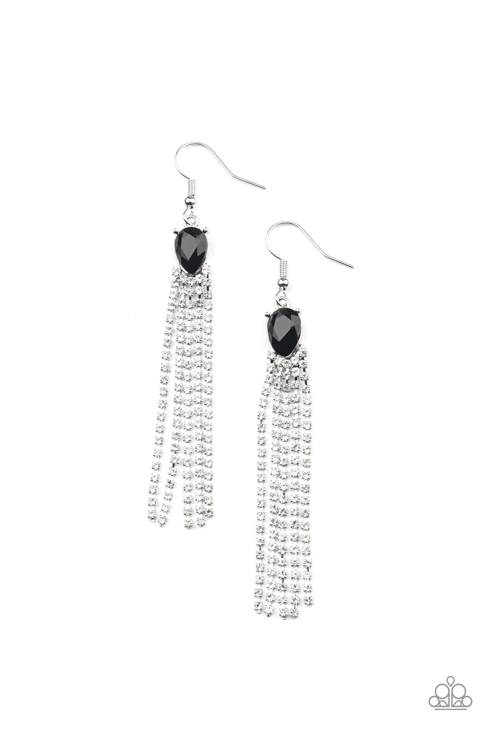 Paparazzi Drop-Dead Dainty - Black Earrings