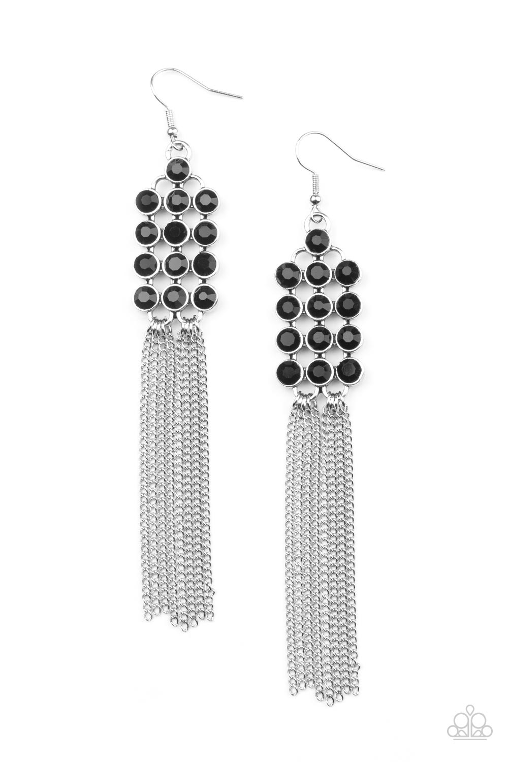 Paparazzi Tasteful Tassel - Black Earrings