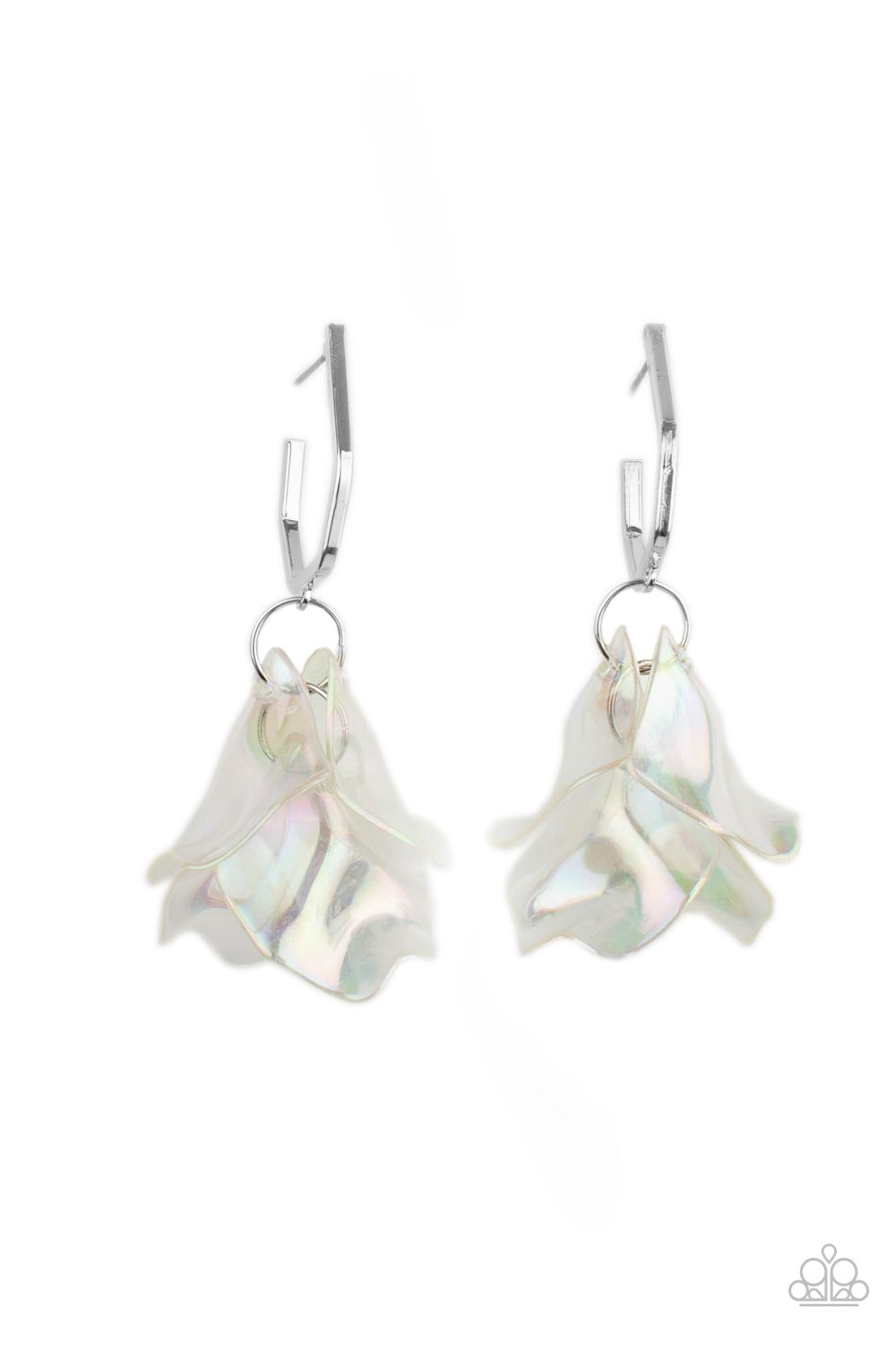 Paparazzi Jaw-Droppingly Jelly - Silver Earrings
