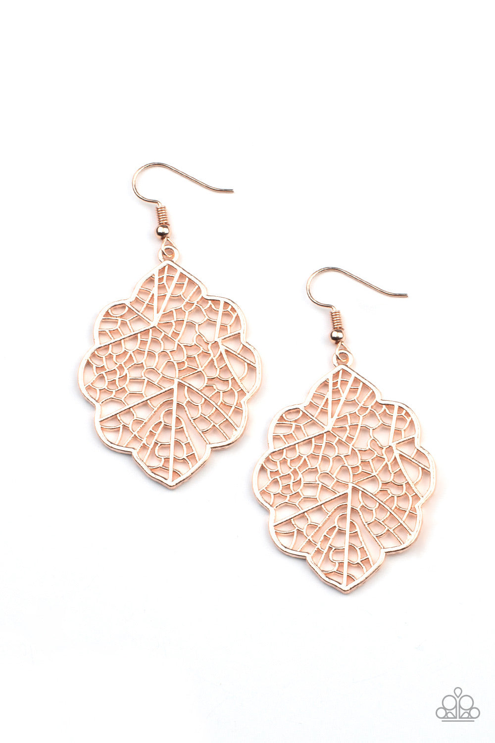 Paparazzi Meadow Mosaic - Rose Gold Earrings