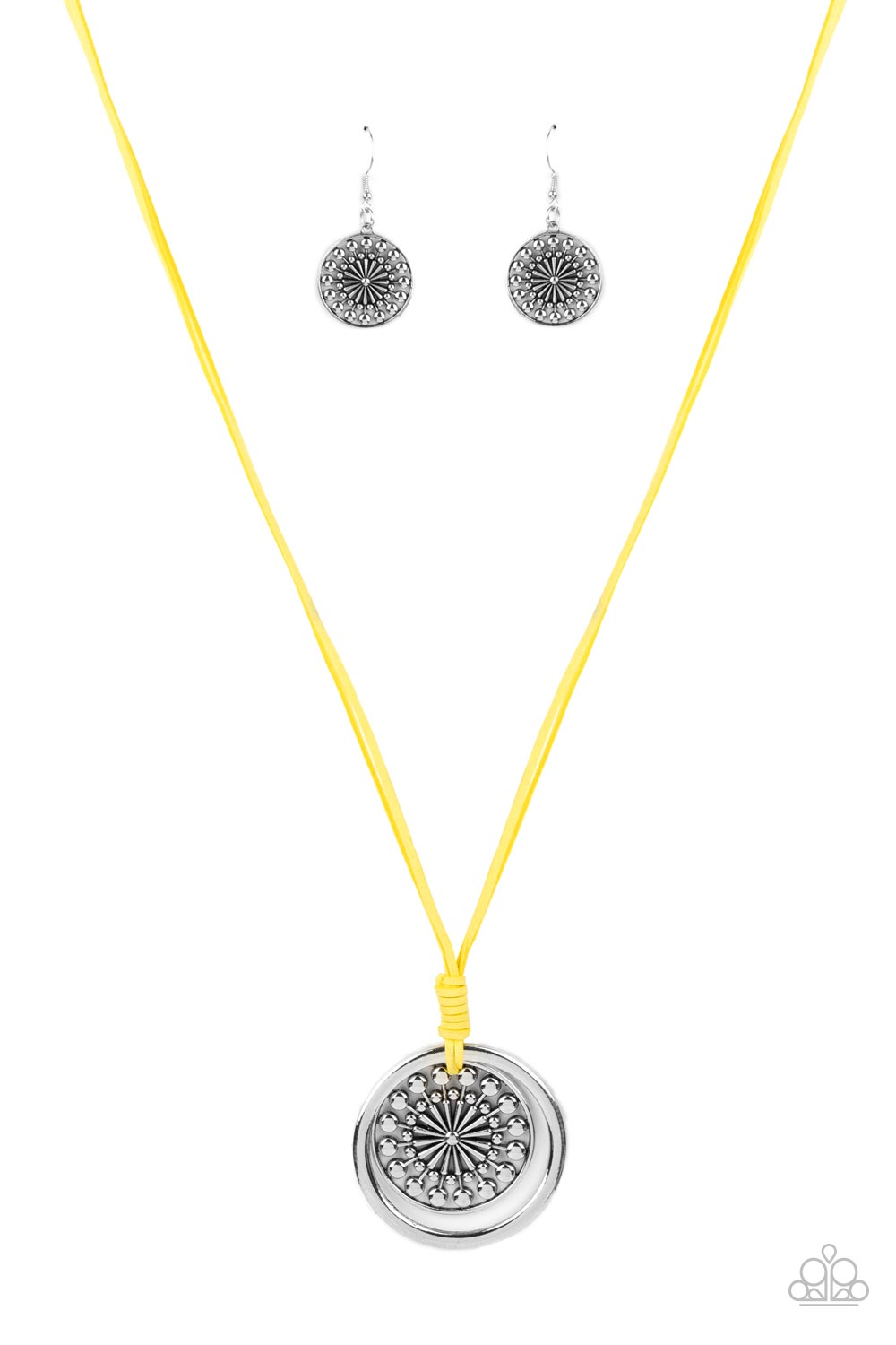 Paparazzi One MANDALA Show - Yellow Necklace