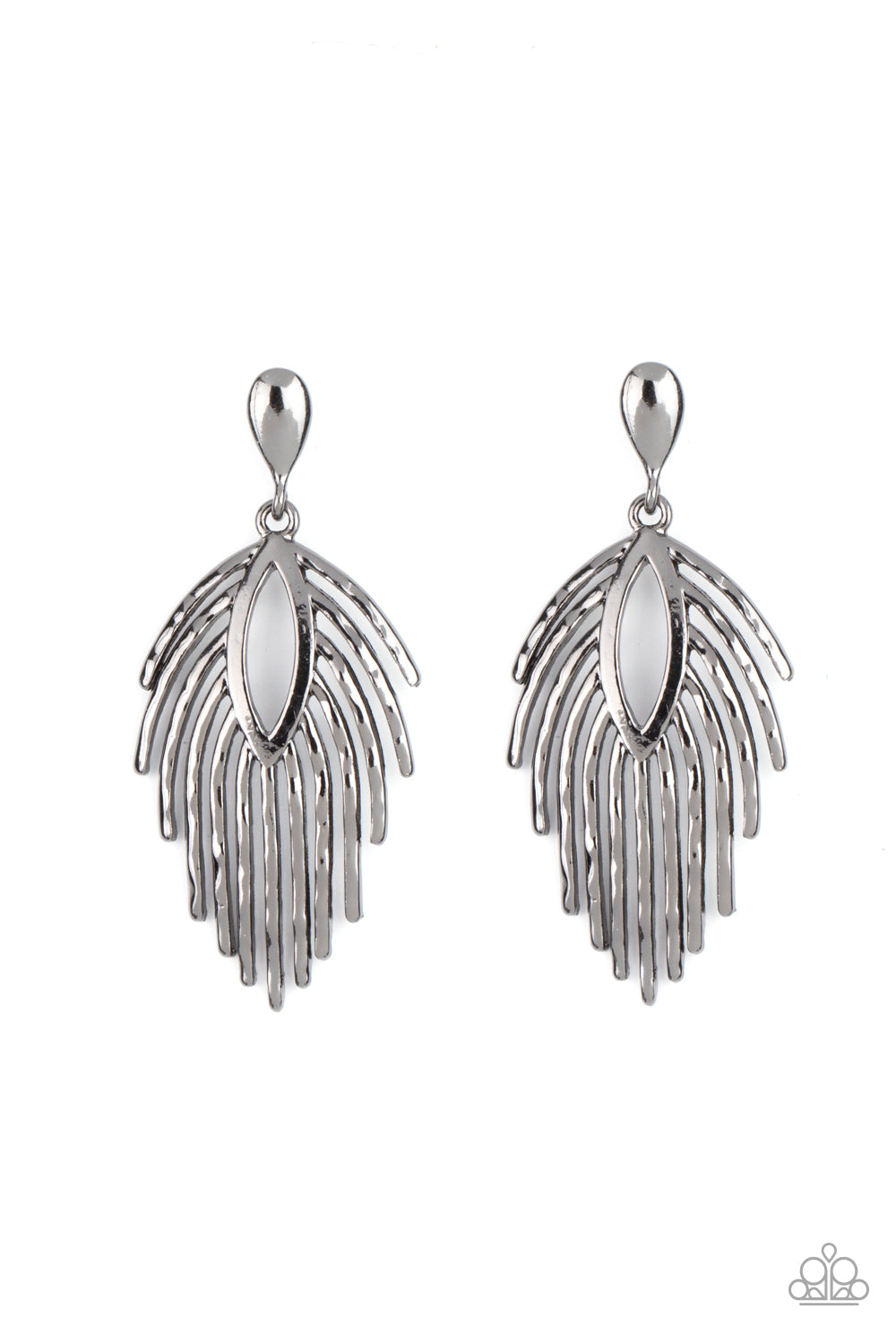 Paparazzi Metro Safari - Black Post Earrings