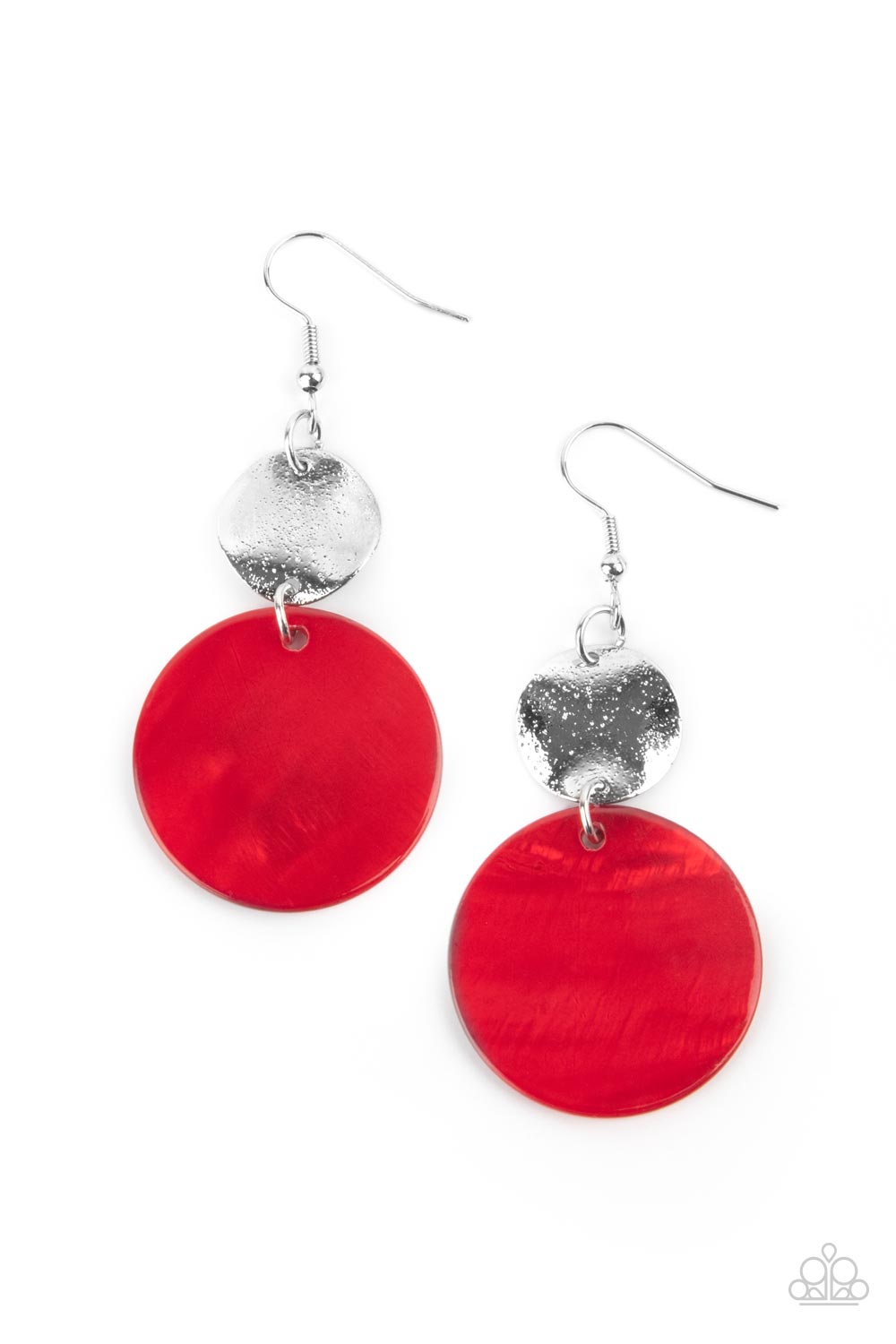 Paparazzi Opulently Oasis - Red Earrings