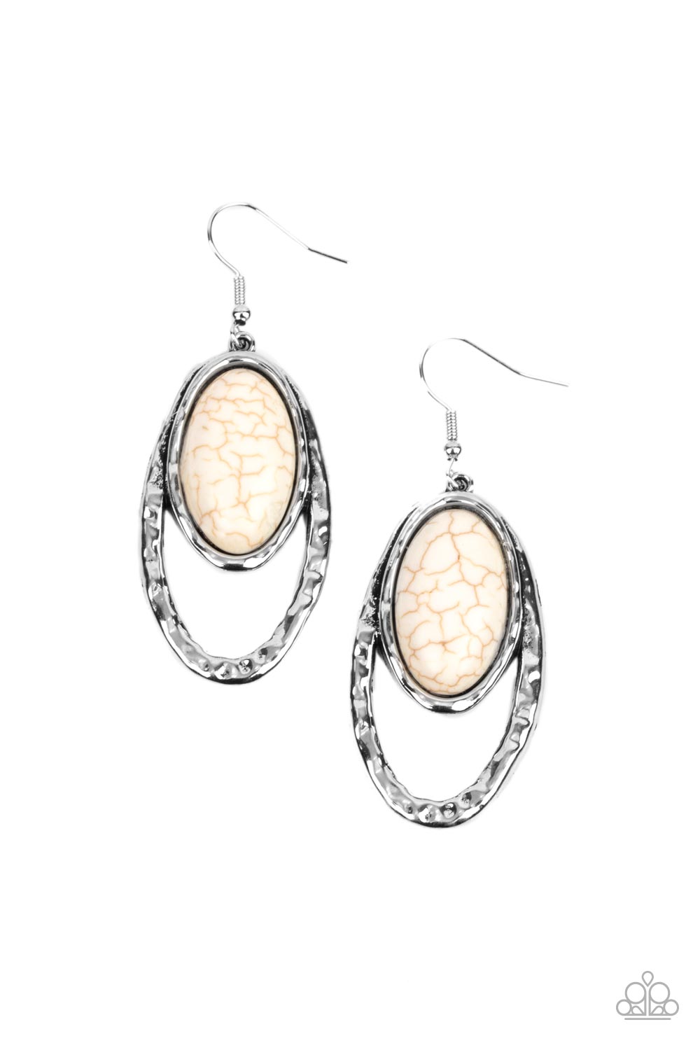 Pasture Paradise - White Earrings