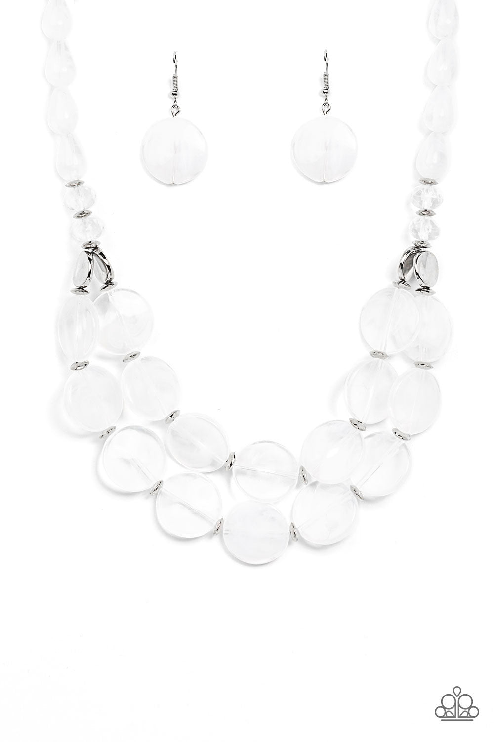 Beach Day Demure - White Necklace