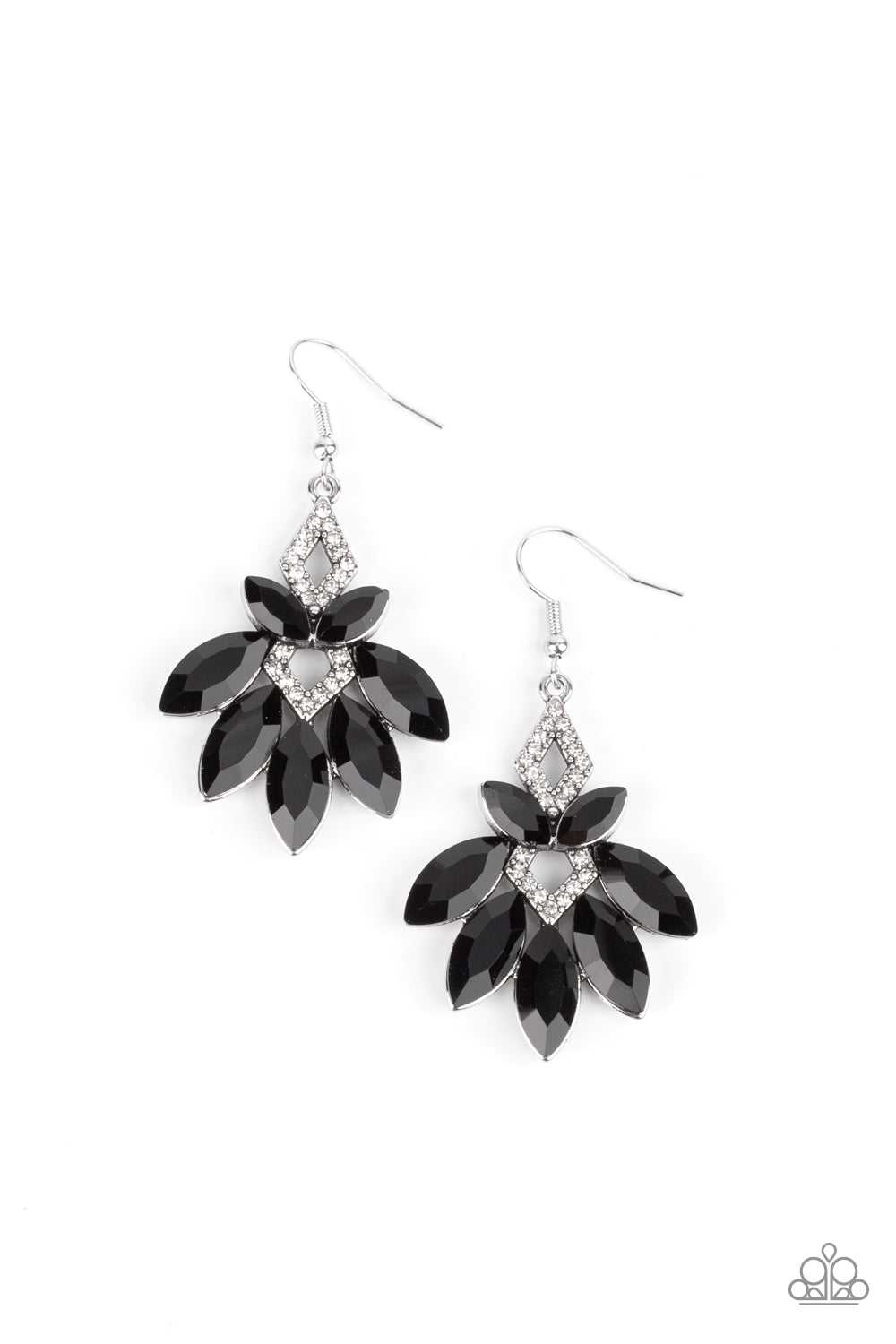 Galaxy Grandeur - Black Earrings