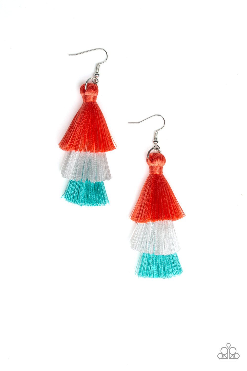 Paparazzi Hold On To Your Tassel! - Orange Earrings