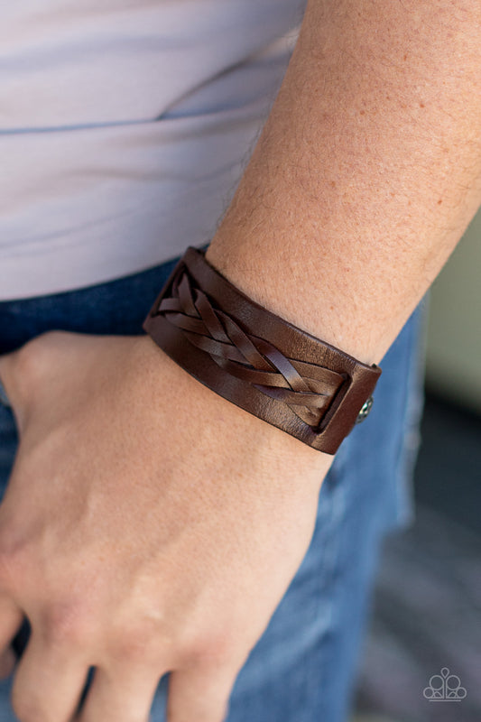 Paparazzi Practical Pioneer - Brown Urban Bracelet