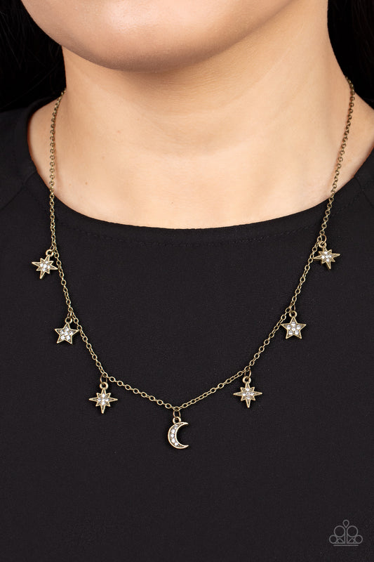 Paparazzi Cosmic Runway - Brass Necklace