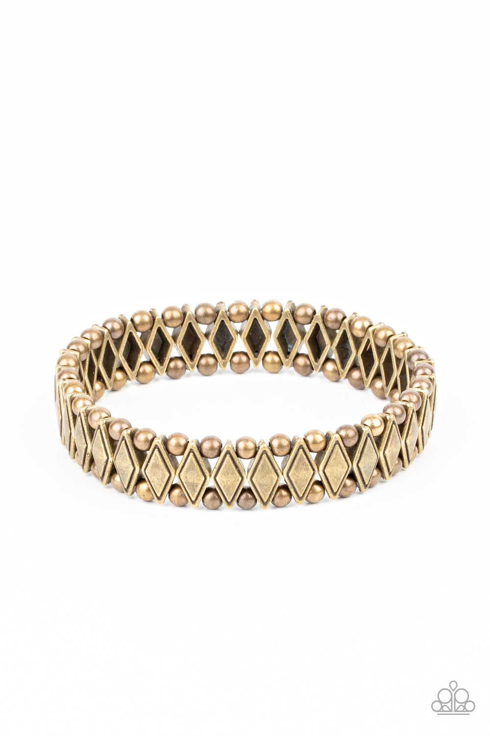 Paparazzi Abstract Advisory - Brass Bracelet