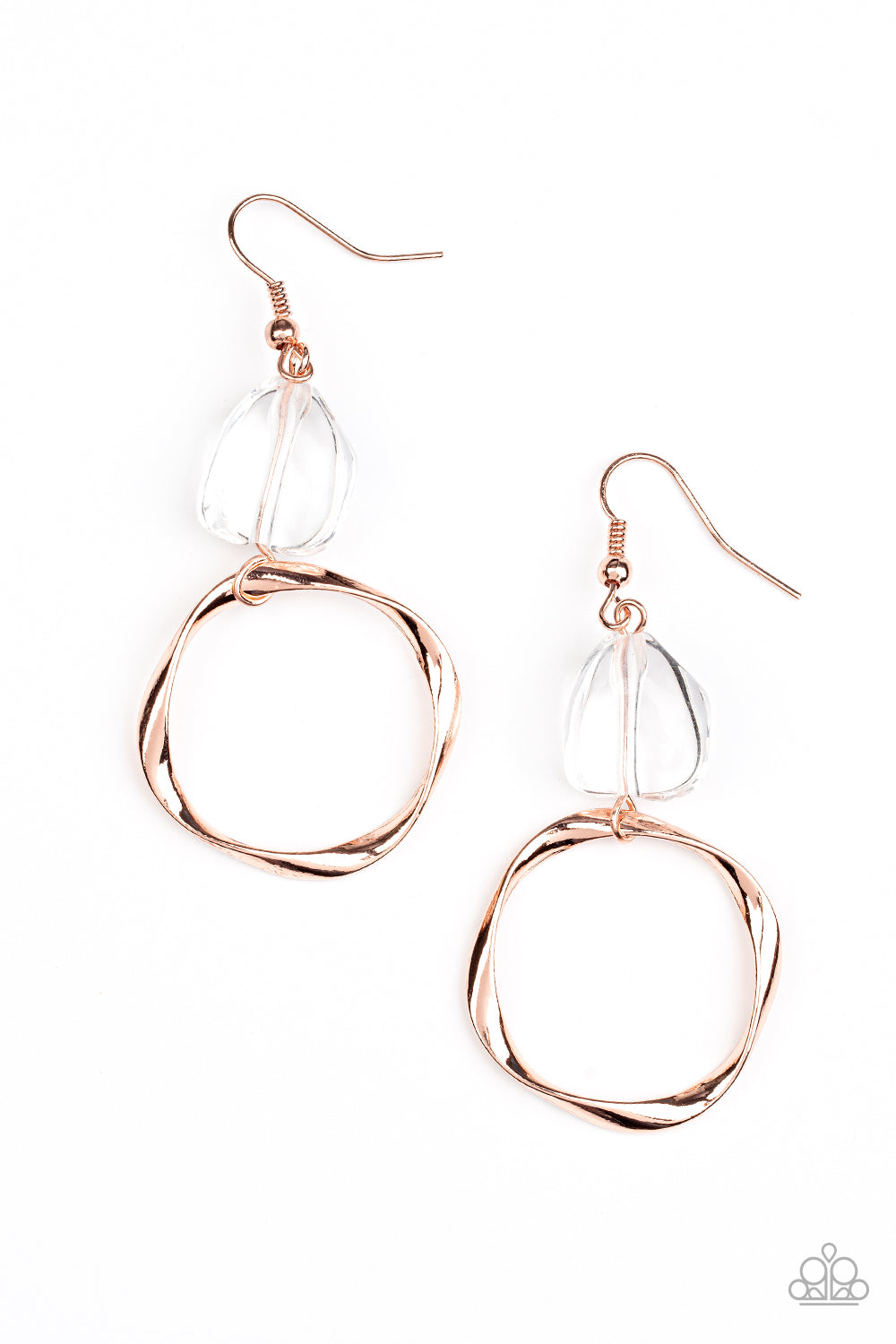 Paparazzi All Clear - Copper Earrings