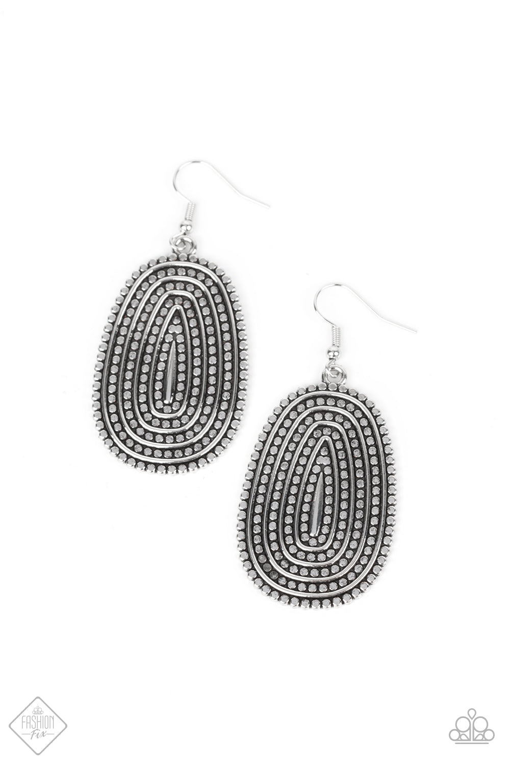 Paparazzi Desert Climate - Silver Earrings