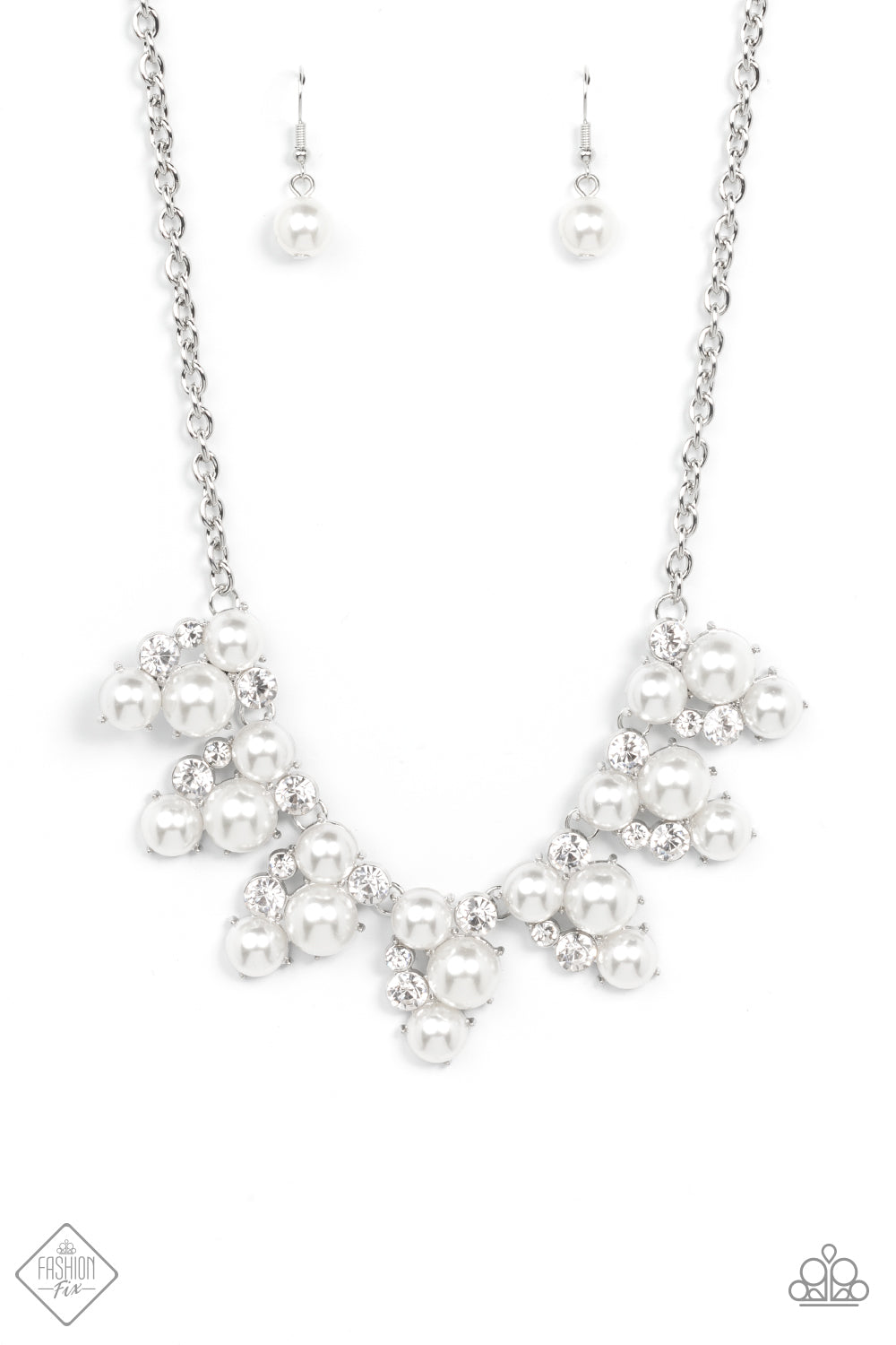 Paparazzi Renown Refinement - White Necklace