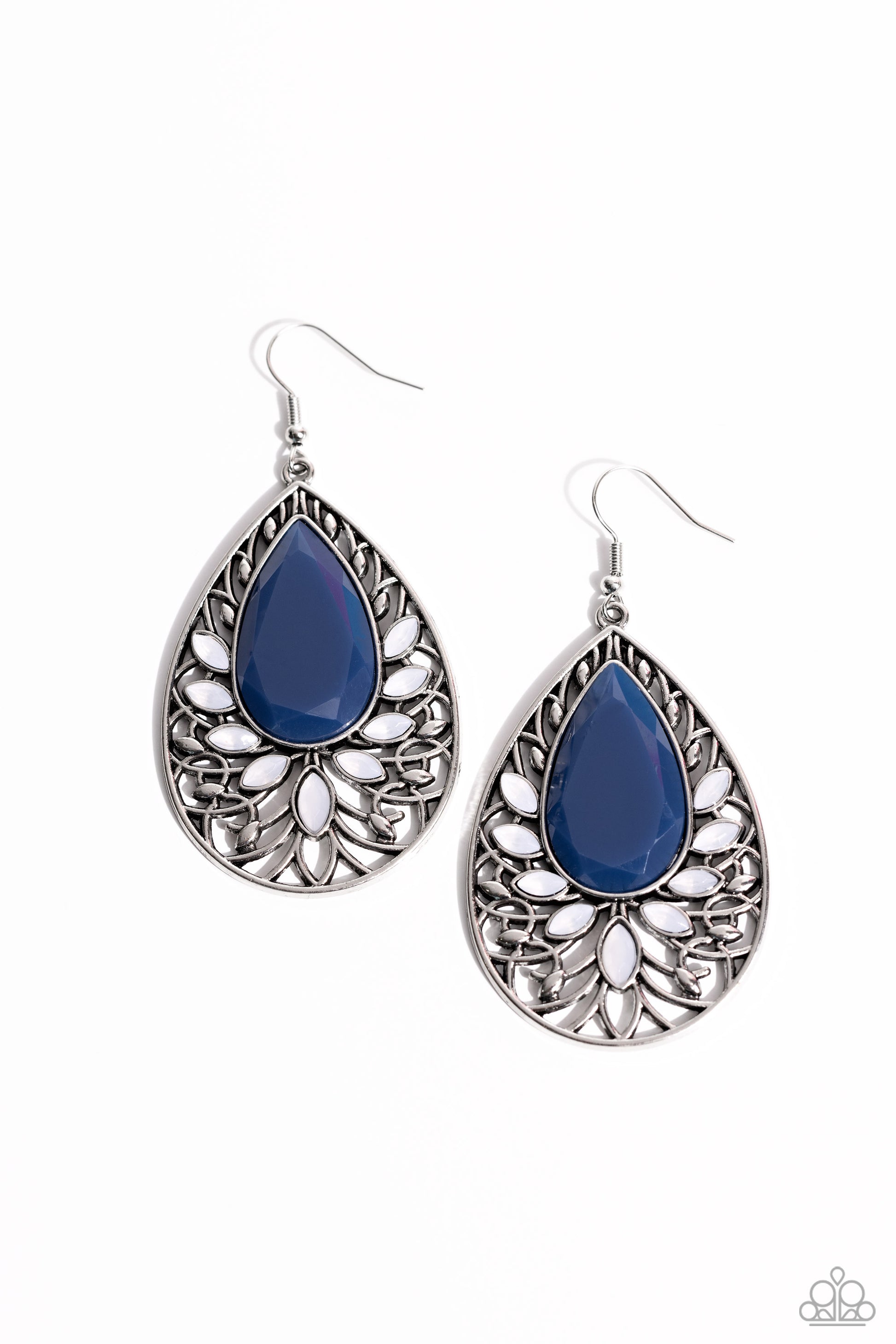 Paparazzi Floral Fairytale - Blue Earrings