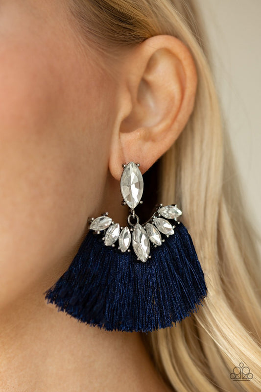 Paparazzi Formal Flair - Blue Earrings