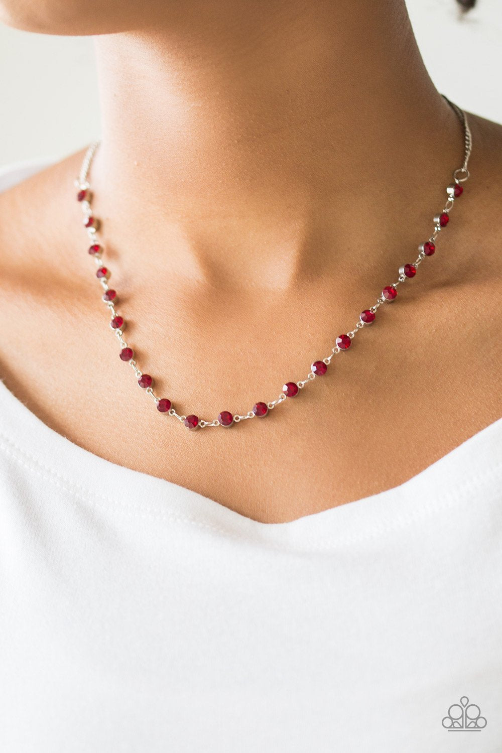 Paparazzi Party Like A Princess - Red Necklace