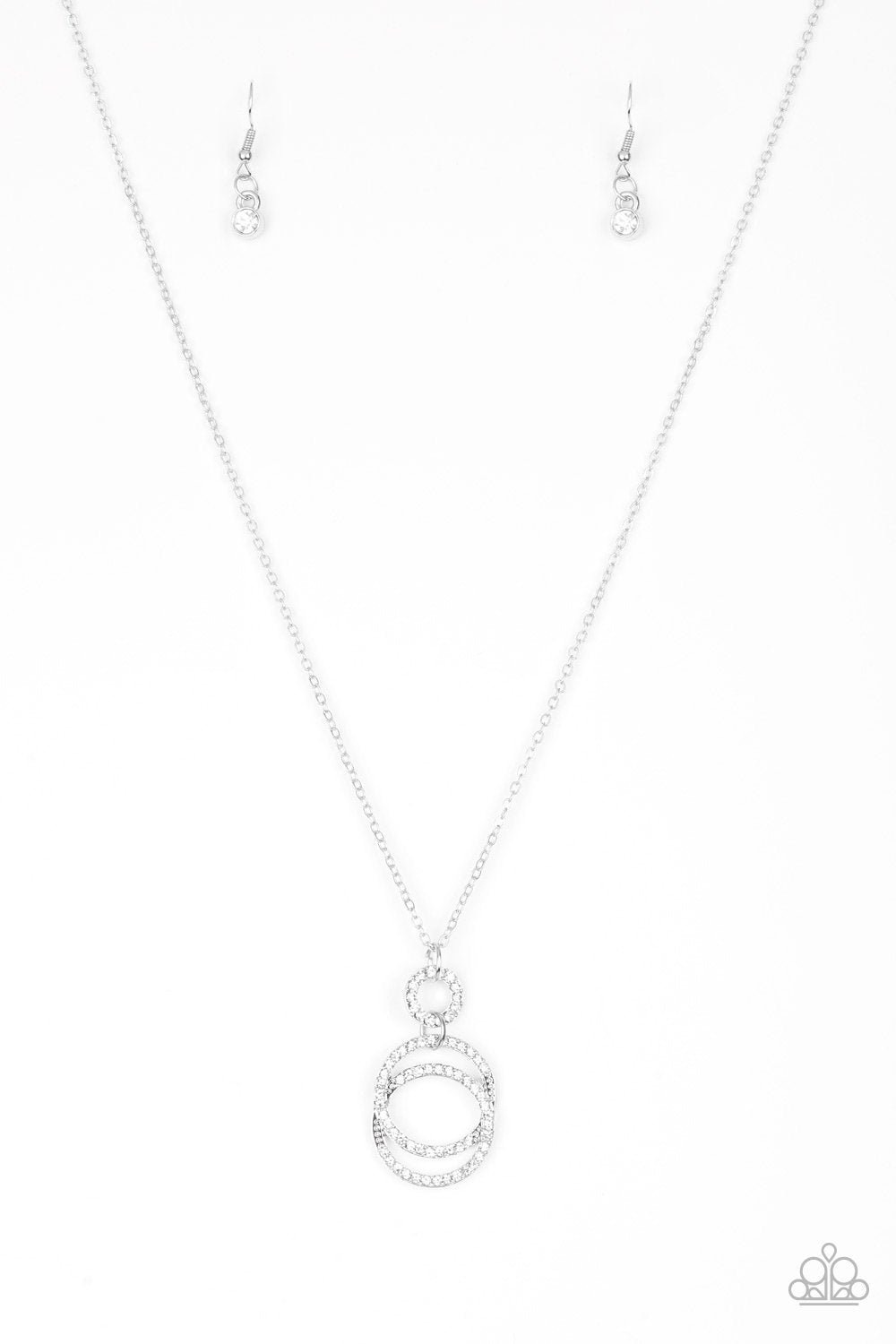 Paparazzi Timeless Trio - White Necklace