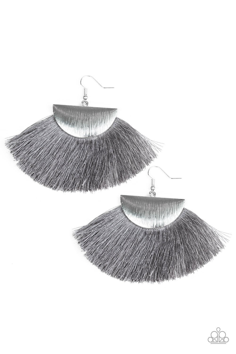 Paparazzi Fox Trap - Silver Earrings