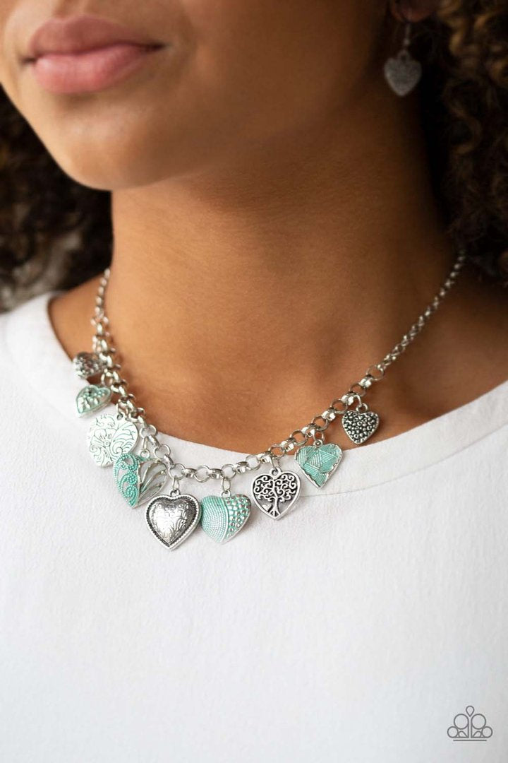 Paparazzi Grow Love - Green Necklace