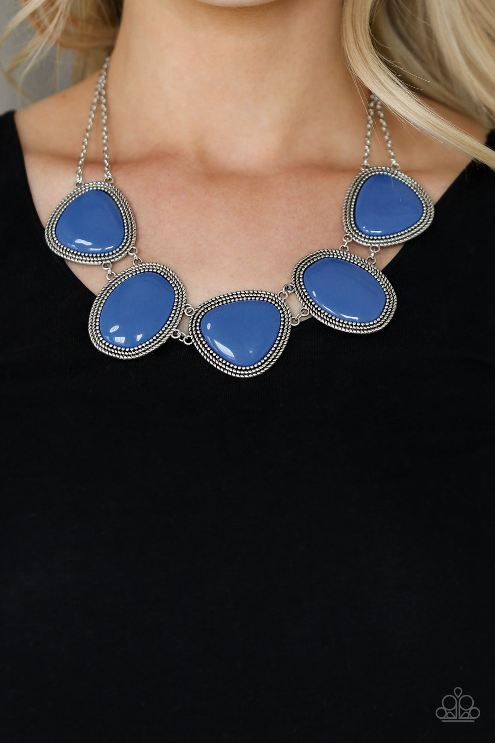 Paparazzi Viva La Vivid - Blue Necklace