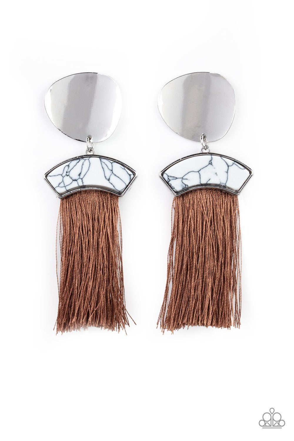 Paparazzi Insta Inca - Brown Earrings