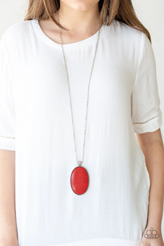 Stone Stampede - Red Stone Necklace