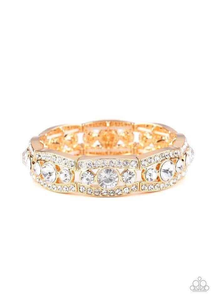 Paparazzi Easy On The ICE - Gold Bracelet