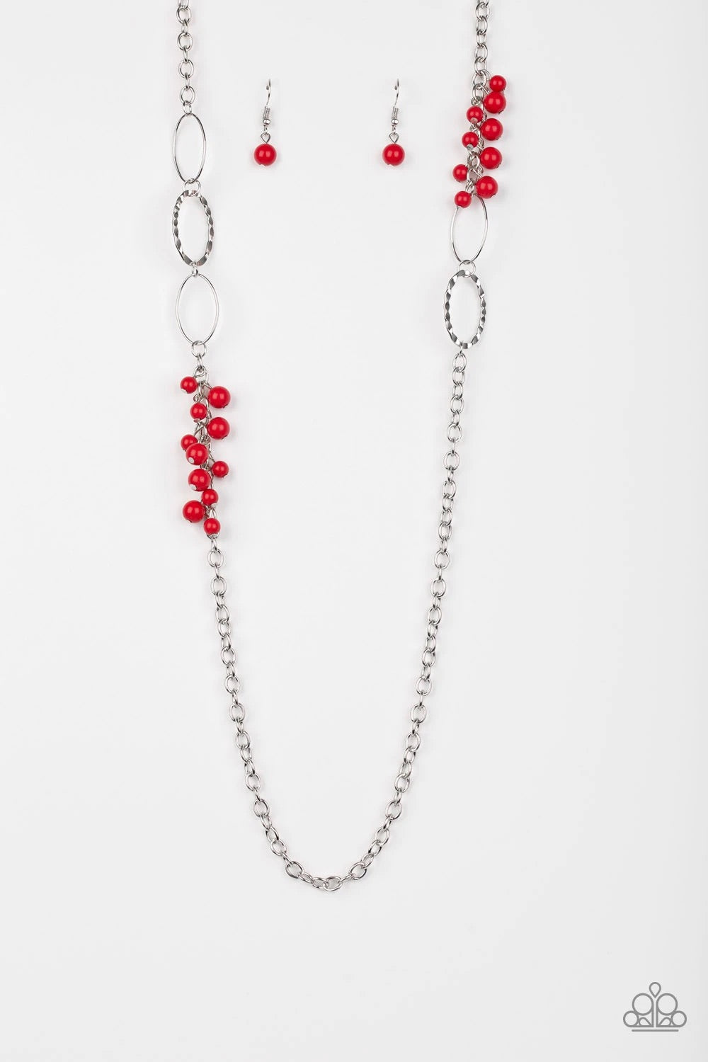 Paparazzi Flirty Foxtrot - Red Necklace