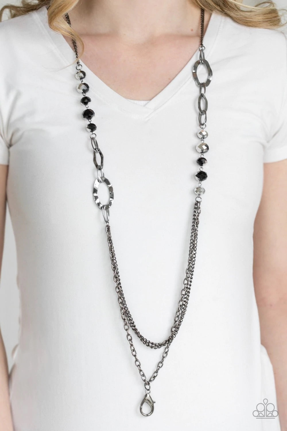 Paparazzi Modern Girl Glam - Black Lanyard