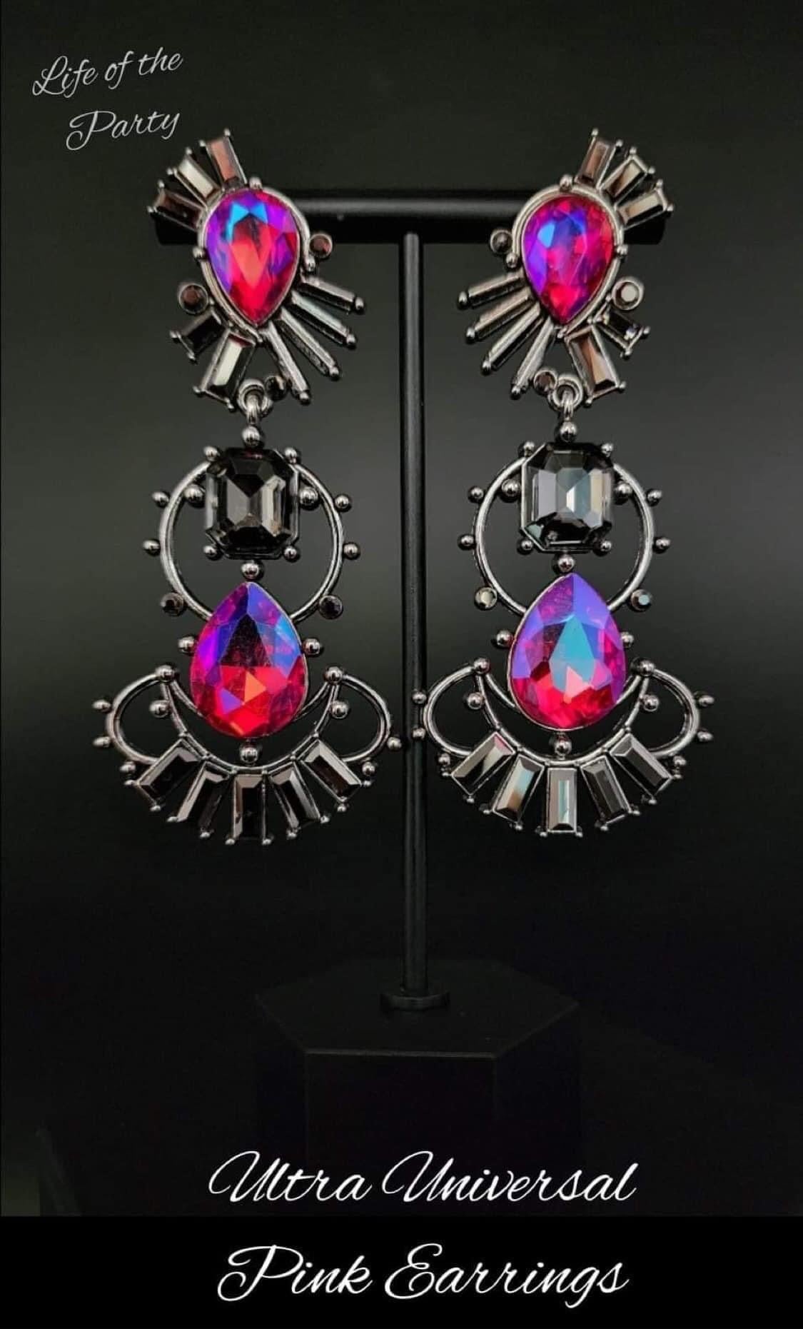 Ultra Universal - Pink Post Earrings