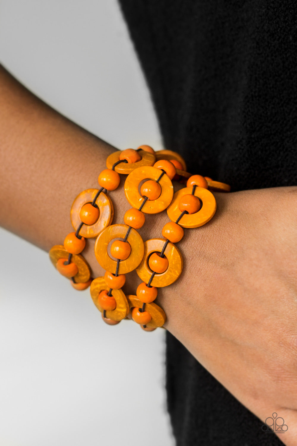 Paparazzi Cancun Catch - Orange Bracelet