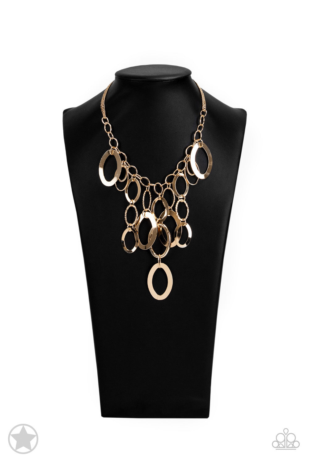 Paparazzi A Golden Spell - Gold Blockbuster Necklace