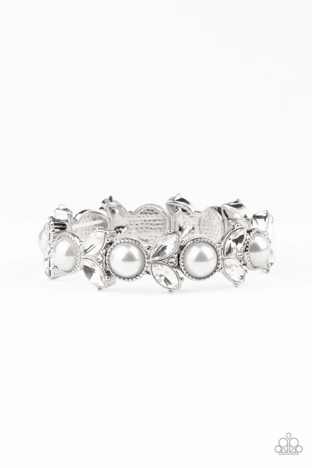 Paparazzi Opulent Oasis - White Bracelet