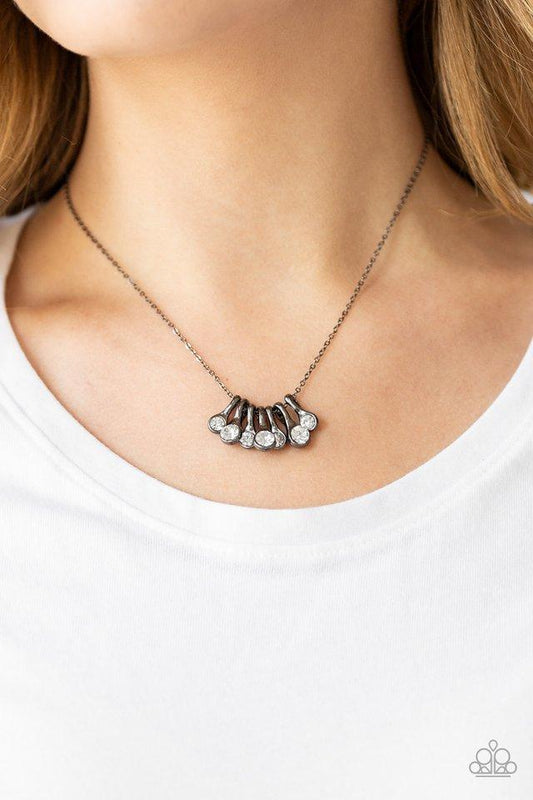 Paparazzi Slide Into Shimmer - Black Necklace