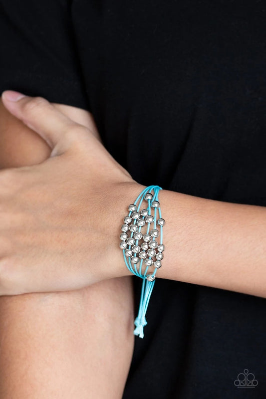Paparazzi Without Skipping a BEAD - Blue Bracelet