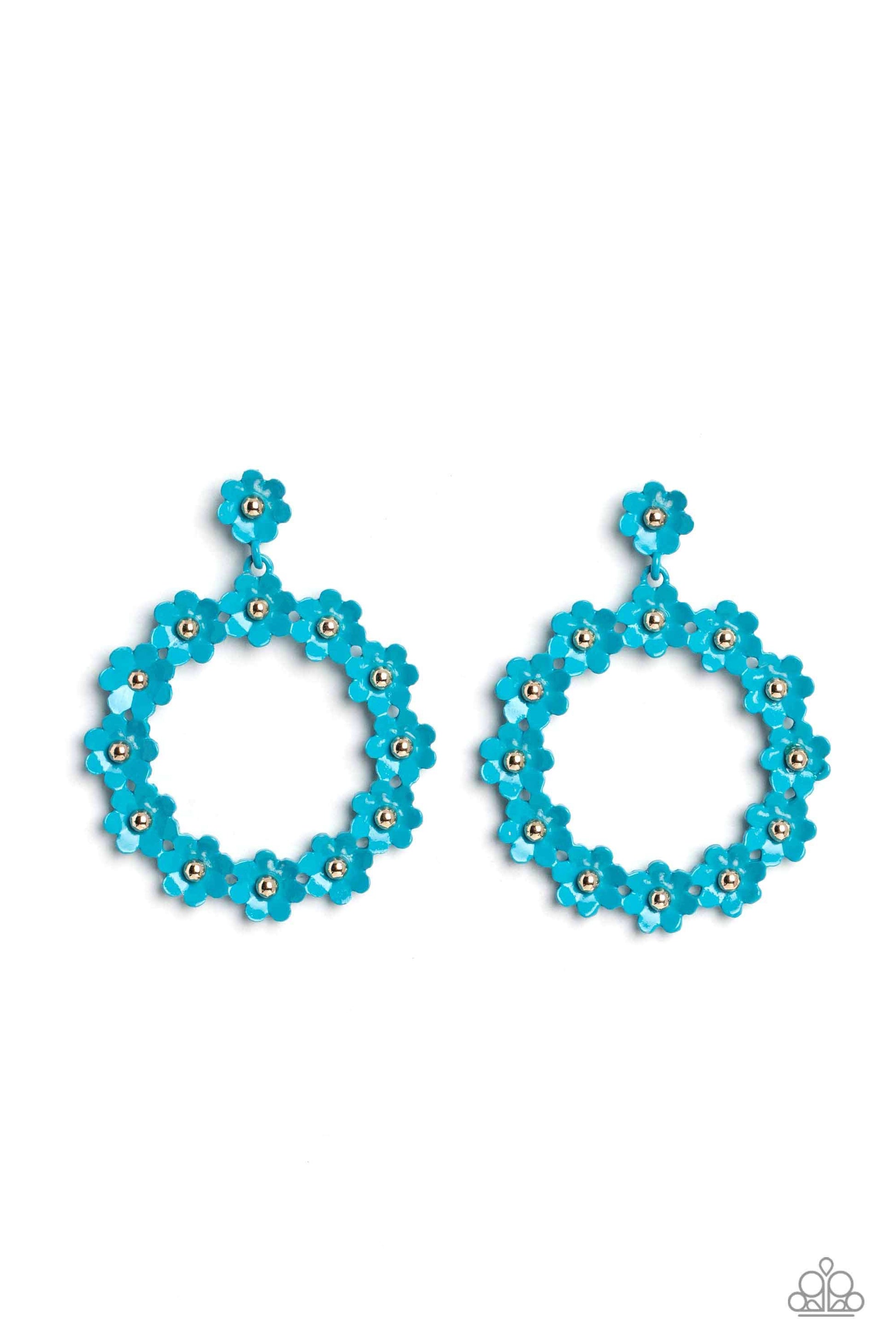 Paparazzi Daisy Meadows - Blue Post Earrings