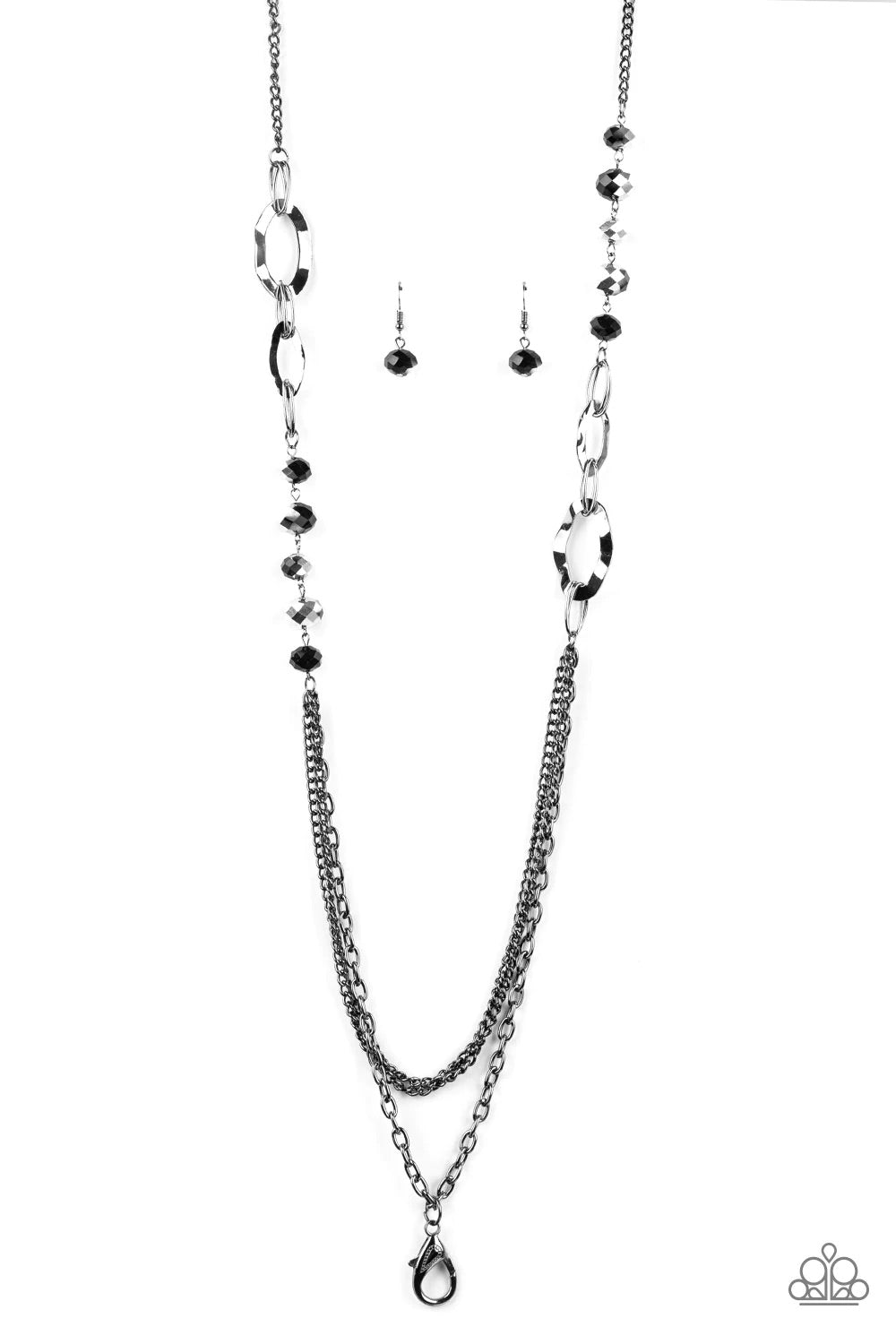 Paparazzi Modern Girl Glam - Black Lanyard