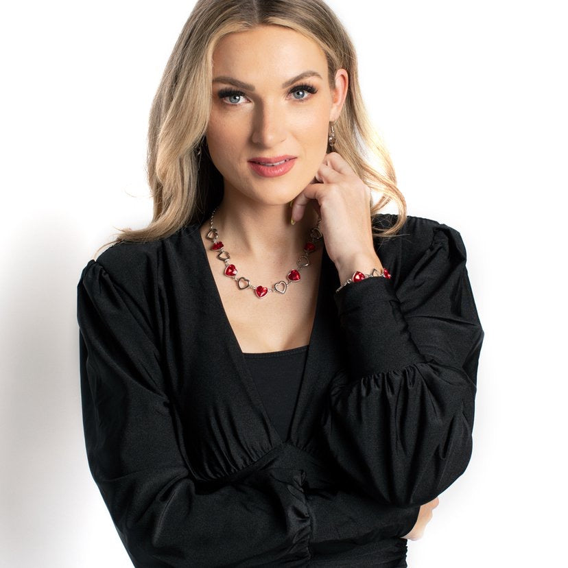 Paparazzi Contemporary Cupid - Red Necklace