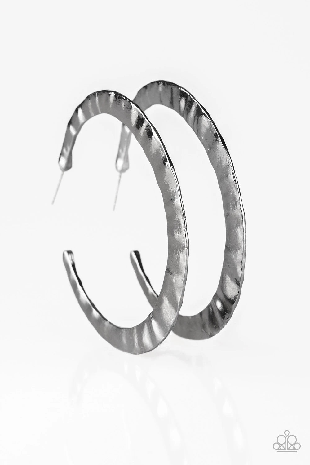 Paparazzi Slayers Gonna Slay - black hoop earrings