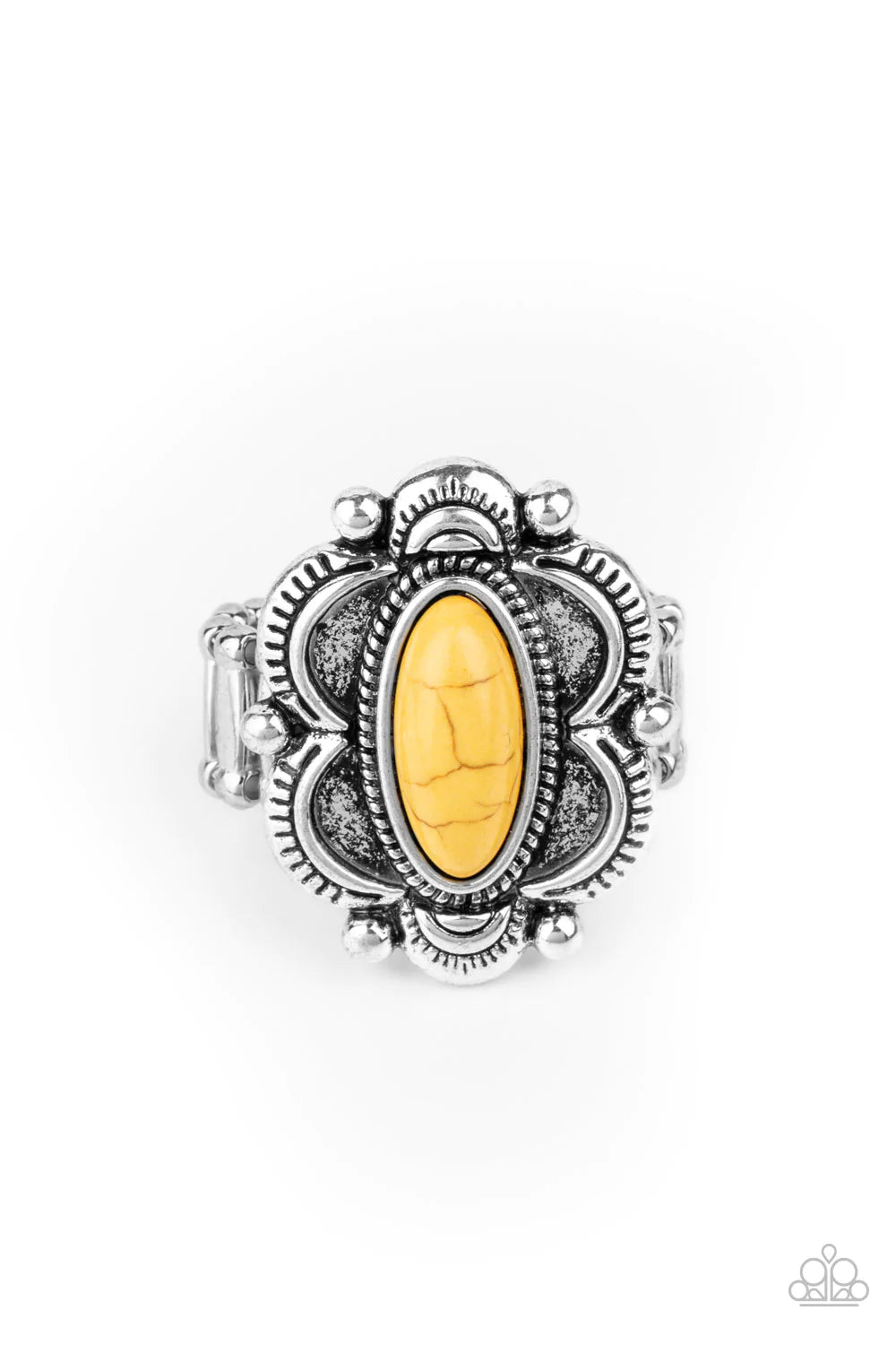 Paparazzi Sage Garden - Yellow Ring