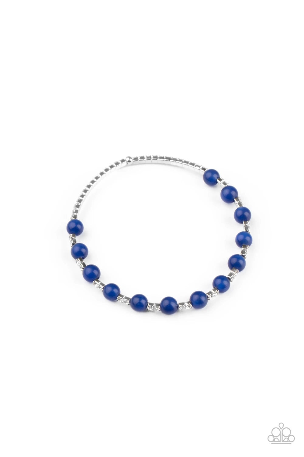 Paparazzi Tea Party Twinkle - Blue Bracelet
