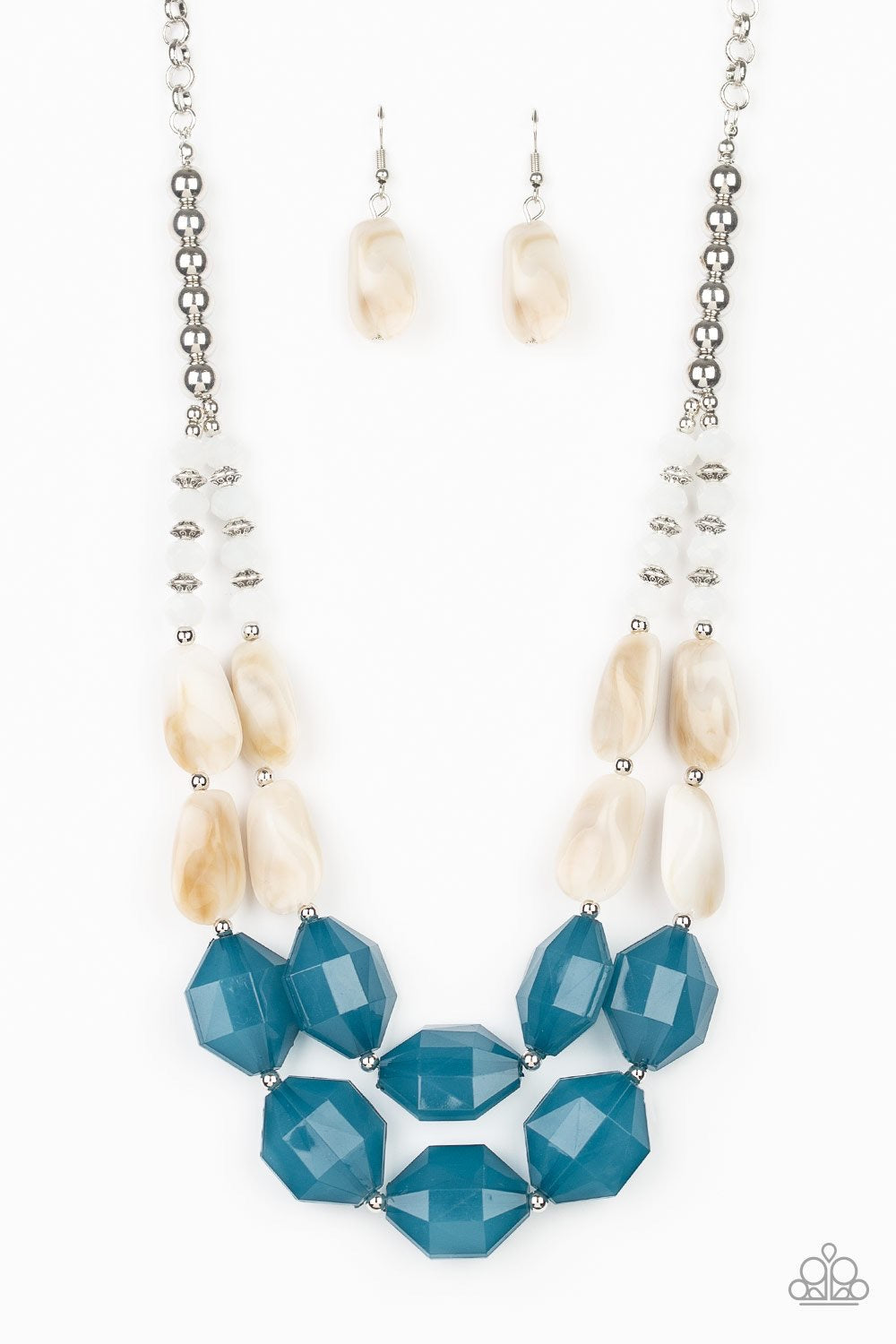 Paparazzi Seacoast Sunset - Blue Necklace
