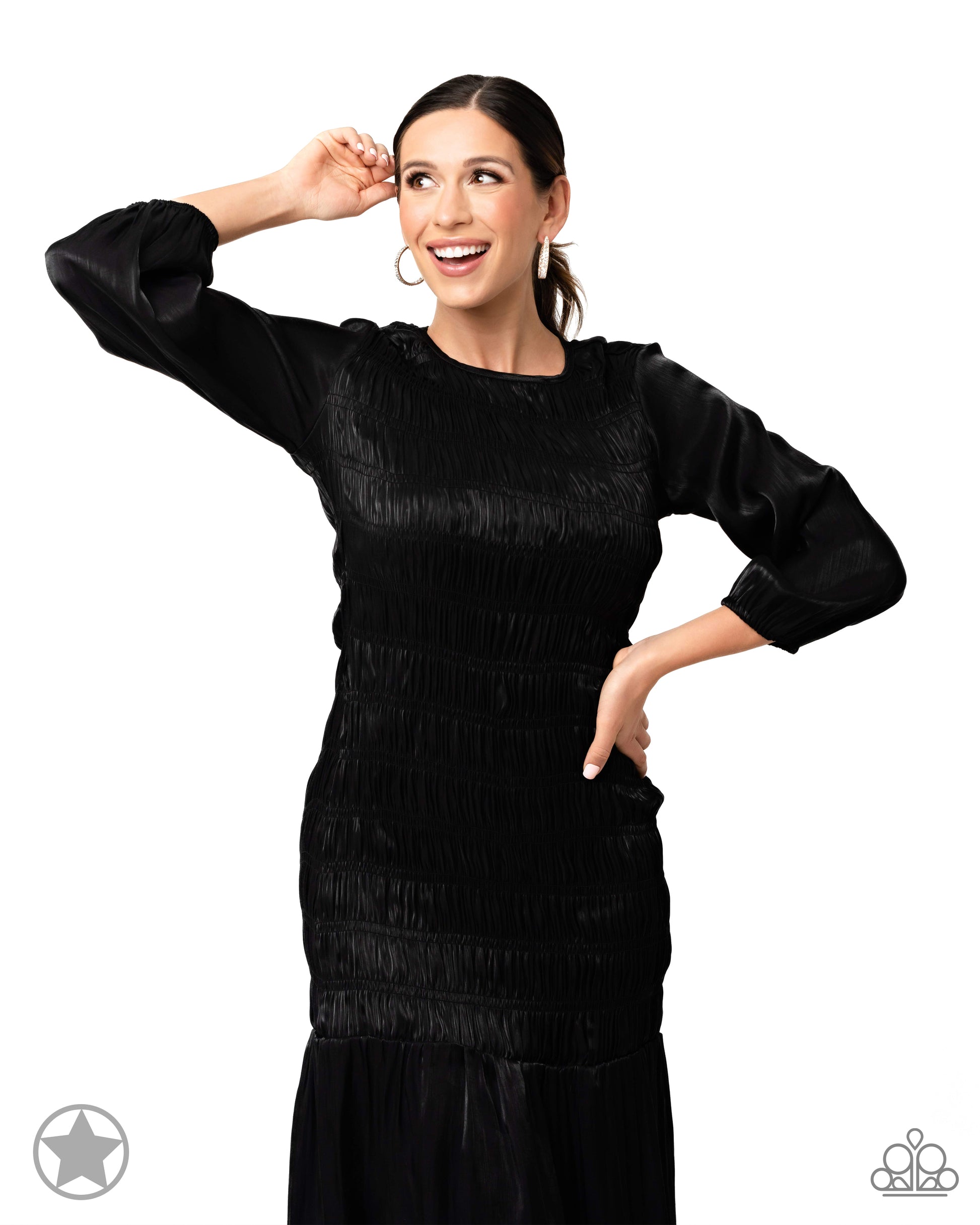 Paparazzi GLITZY By Association - Gold Hoop Earrings