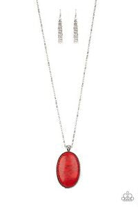 Stone Stampede - Red Stone Necklace