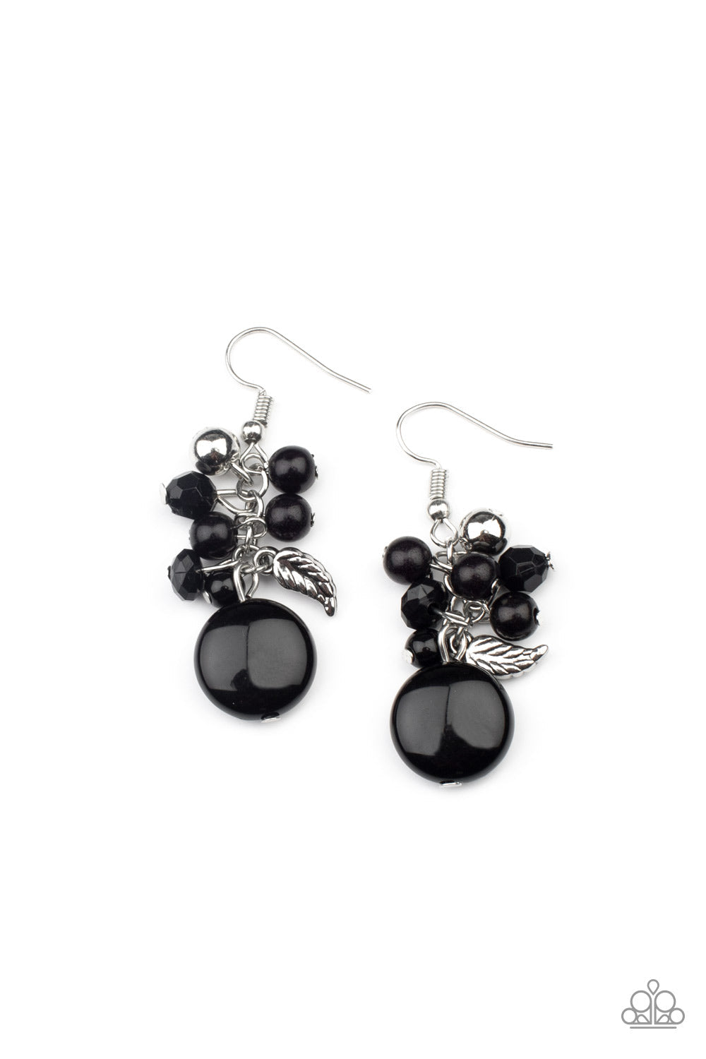 Whimsically Musical - Black Earrings - Kingdom Bling Showroom