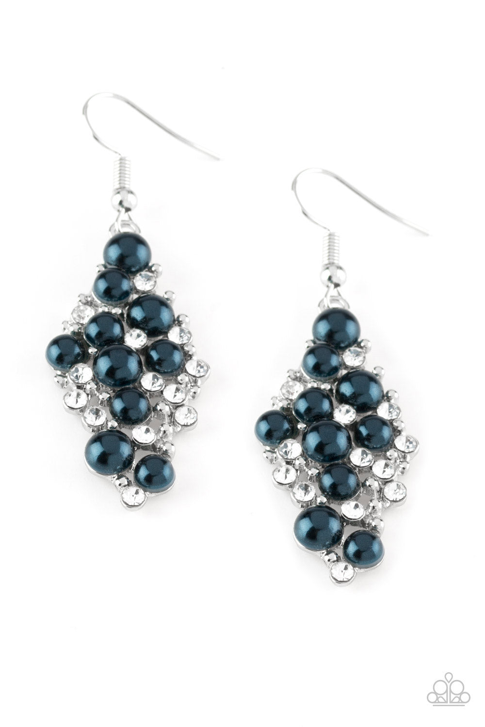 Famous Fashion - Blue Earrings - Kingdom Bling Showroom