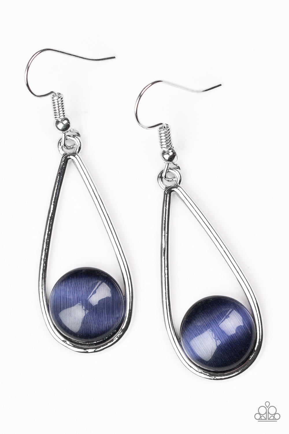 Over The Moon - Blue Earrings