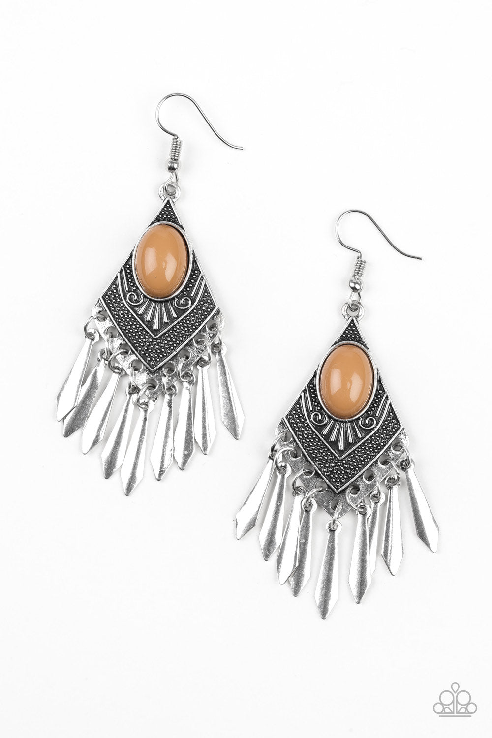 Mostly Monte-ZUMBA - Brown Earrings
