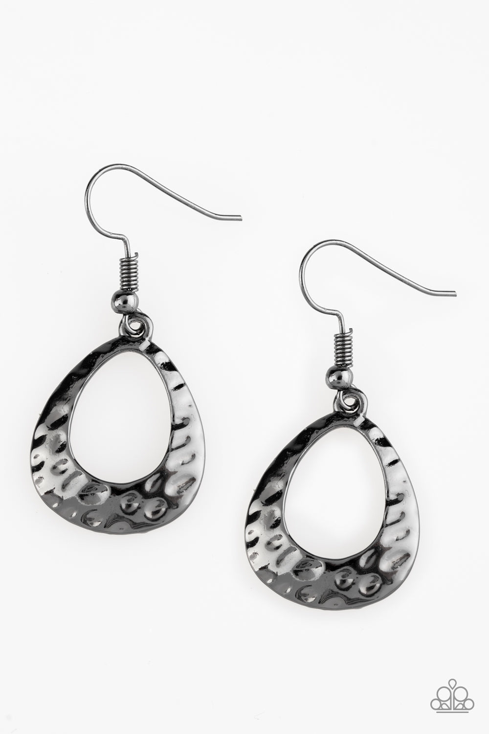 Radiantly Rugged - Black Earrings